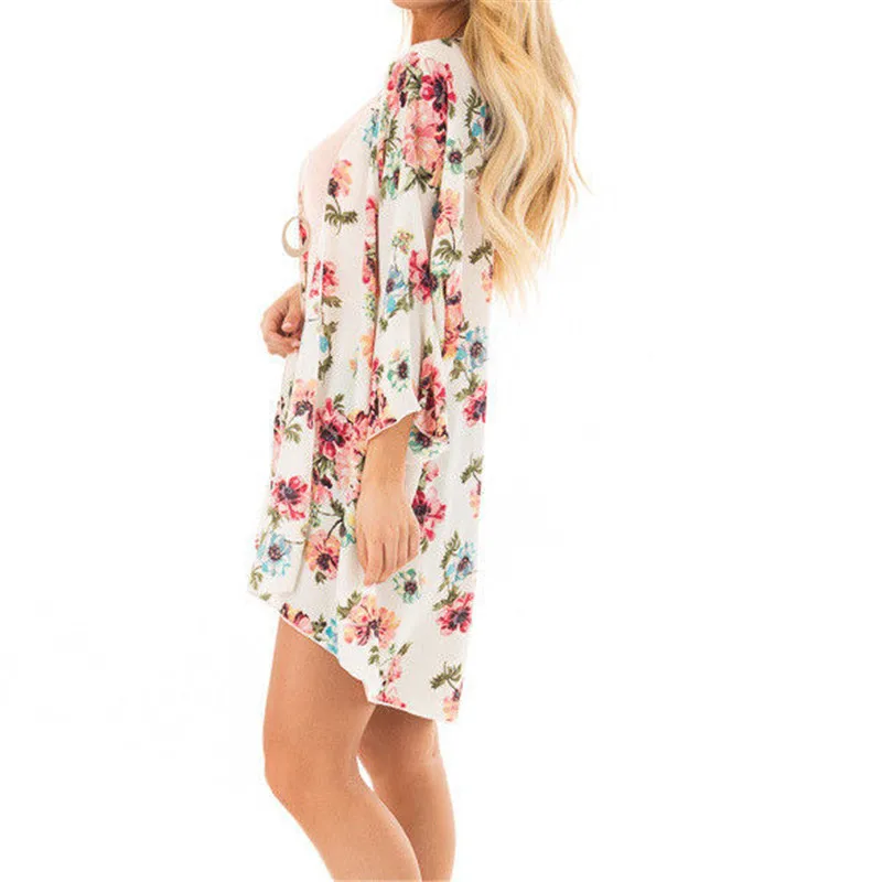 Модная женская Свободная шаль с цветочным принтом новинка 2018 милое женское