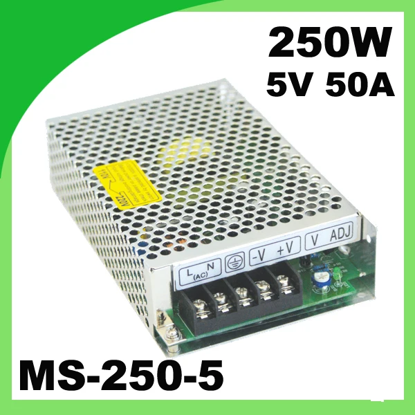 Импульсный источник питания Mini-series MS-250-5 SMPS входной трансформатор 110 В