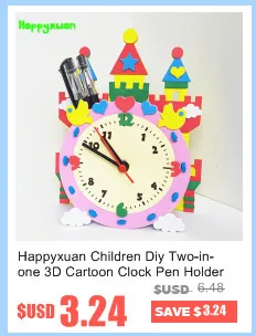 Happyxuan Дети DIY eva фоторамка наборы для ремесла дошкольного ребенка творческие обучающие игрушки для детей сова динозавр рыба