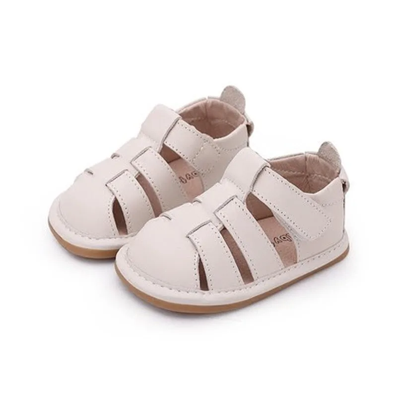 Babyfeet бренд 2018 летние пляжные сандалии дети с закрытым носком малыша мода Обувь из