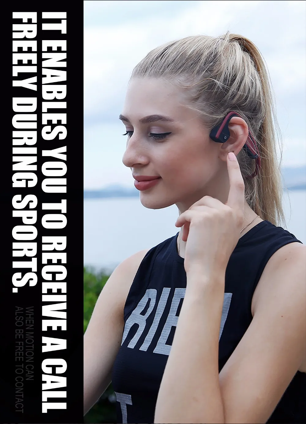 Высокое качество, LF-19, беспроводные Bluetooth стерео гарнитуры, BT 4,1, водонепроницаемые наушники с шейным ремешком, костная проводимость, гарнитуры, свободные руки