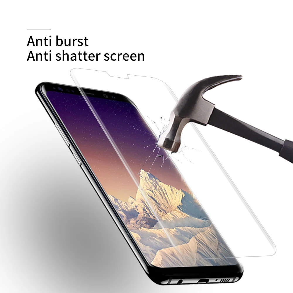 3d пленка на весь экран из закаленного стекла с жидким клеем для Samsung Galaxy