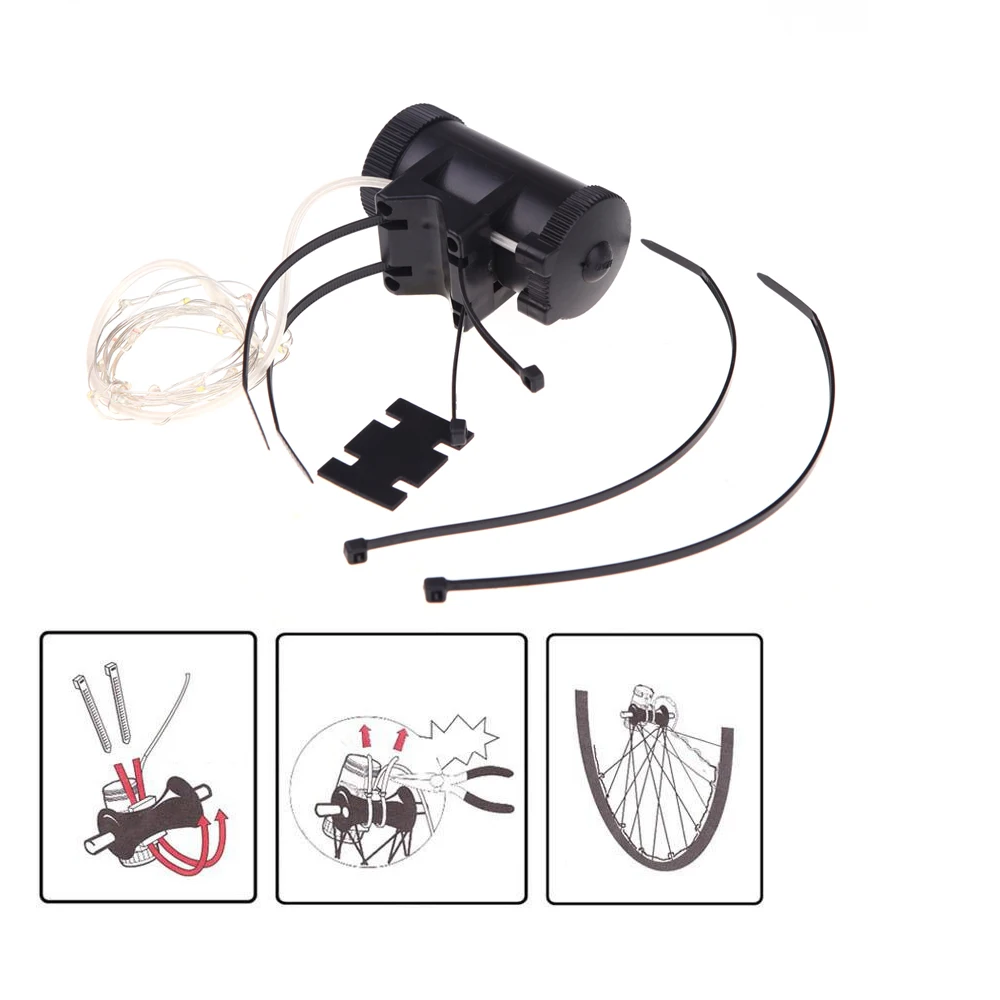 Фсветильник велосипедный со стальной проволокой 18 светодиодный 2 м|light tea|light and