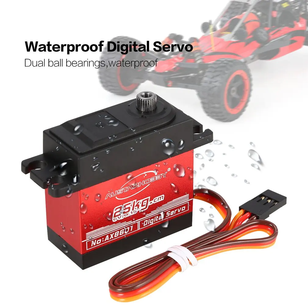 AUSTARHOBBY AX8601 4 8-6 0 V 25кг 15 сек/60 водонепроницаемый крутящий момент полностью