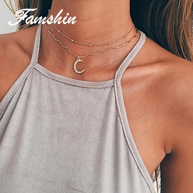 FAMSHIN 2018 Новейшая модная Бижутерия Аксессуары классического золотого цвета