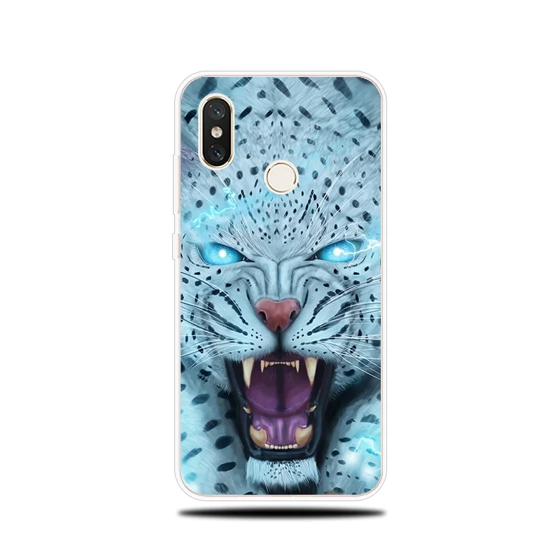 Силиконовый чехол Гепард Тигр Лев для Xiaomi mi 5x A1 A2 6 6X Note 3 8 9 SE Lite Pro x 2 S Pocophone F1 мягкий