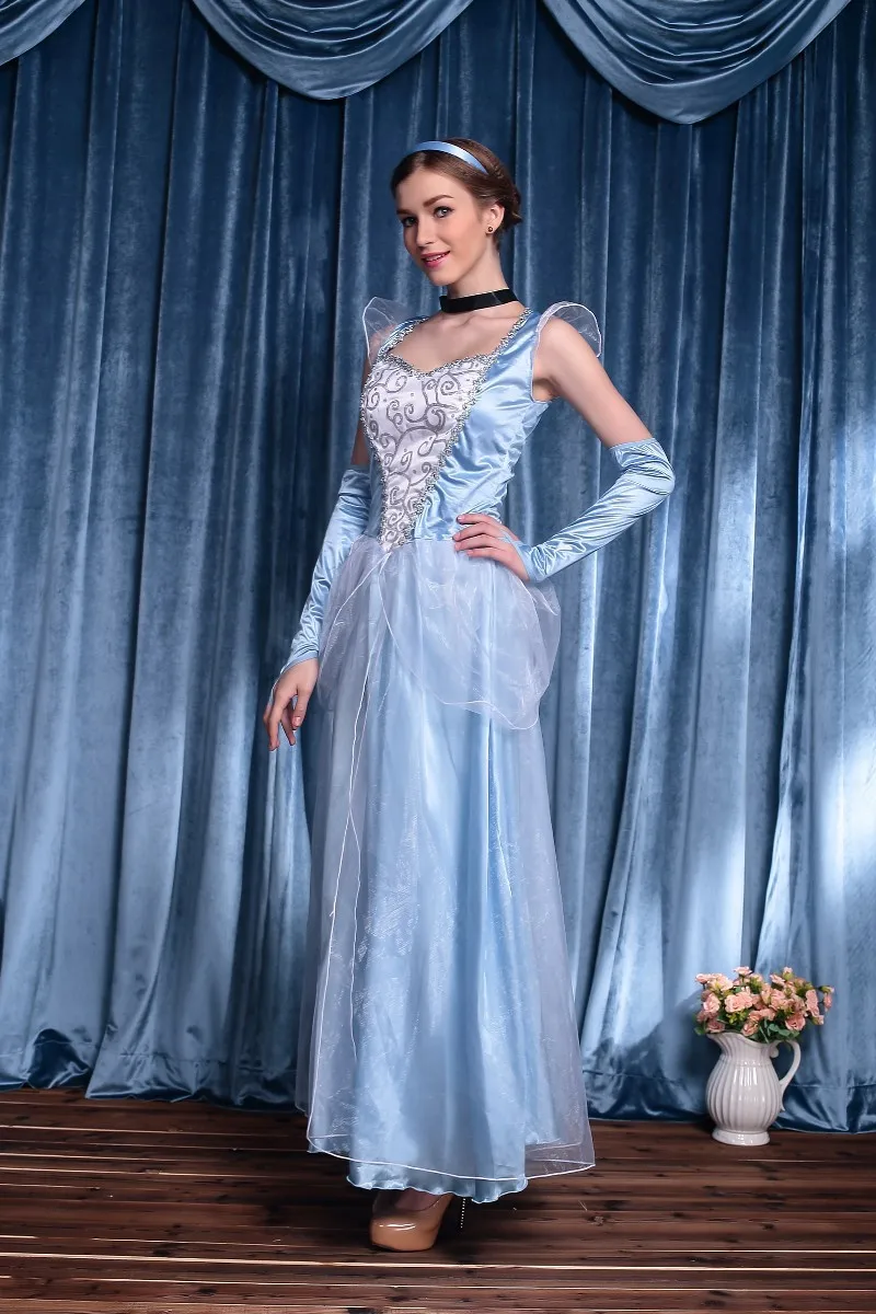 Женское платье Золушки костюмы на Хэллоуин белоснежные дегустация платья