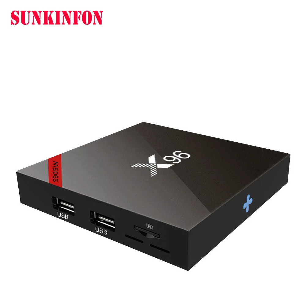 100 шт./лот X96W Android 7 1 ТВ приставка Amlogic S905W ГБ 8 четырехъядерный WIFI HDMI 4K HD Смарт