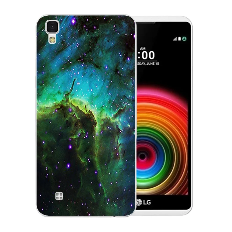For LG X Power Back Cover Luxury Funda for K220ds K220y Ls755 Coque Starry Sky Pattern Lg Slim Phone Case |