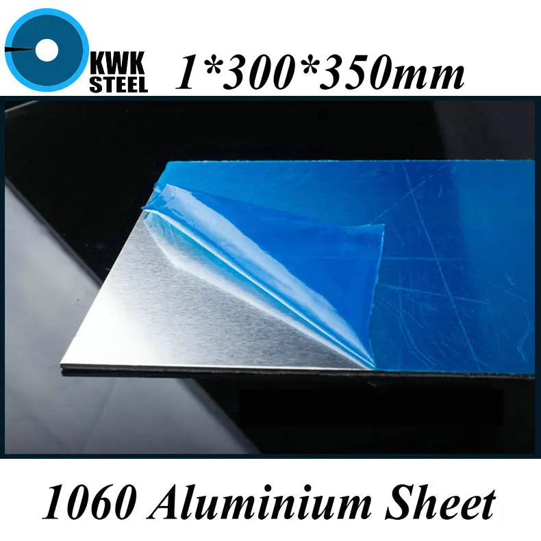 1*300*350mm Aluminum 1060 Sheet Pure Aluminium Plate DIY Material Free Shipping