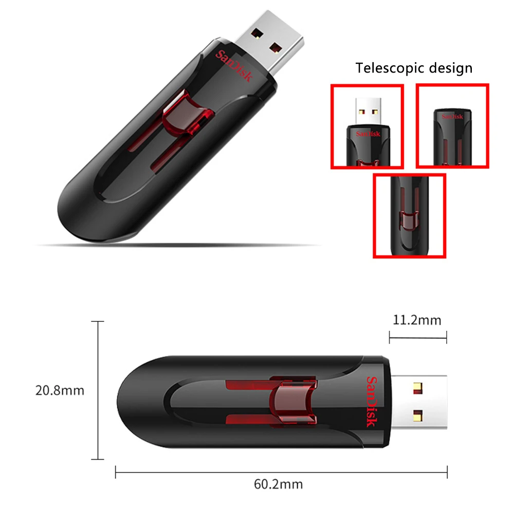 100% Оригинальный флеш накопитель SanDisk CZ600 USB 64 ГБ Супер Скоростной 3 0 16 Гб карта
