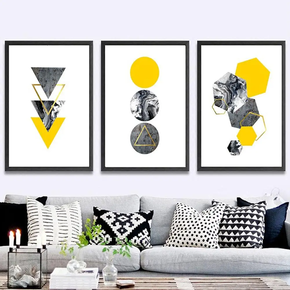 Абстрактные геометрические узоры настенный домашний кафе декоративный холст