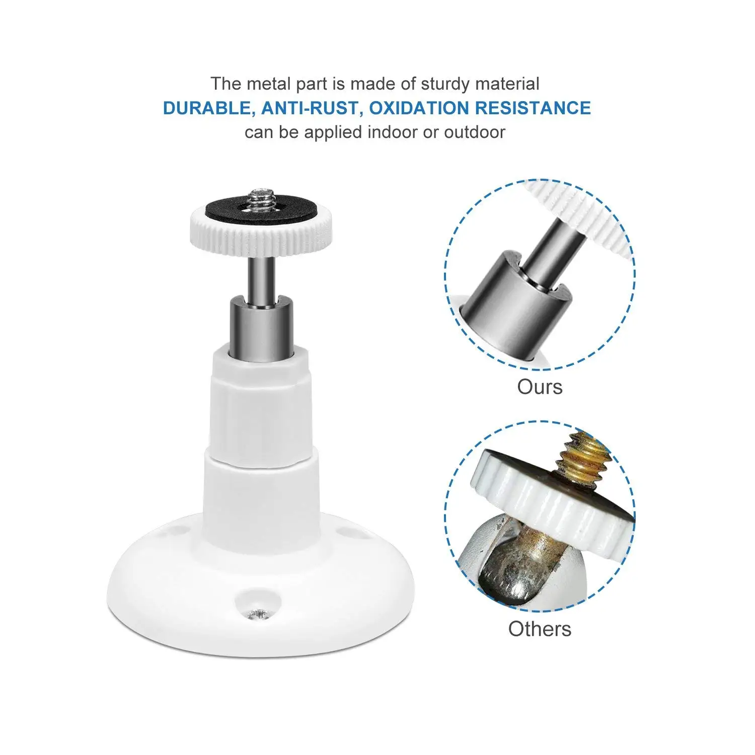 360 Градусов Крепление настенное для камеры Wyze Cam Deyard Arlo Pro Steady внутри помещения и на открытом воздухе, регулируемая акция, совместима с другими моделями (3шт)