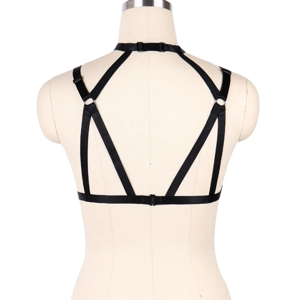 Женский сексуальный черный ремень мягкий бюстгальтер в клетку эластичная