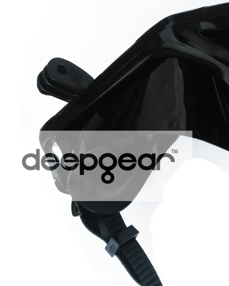 Deepgear камера маска для дайвинга С Одним Окном закаленная Для Взрослых Черная