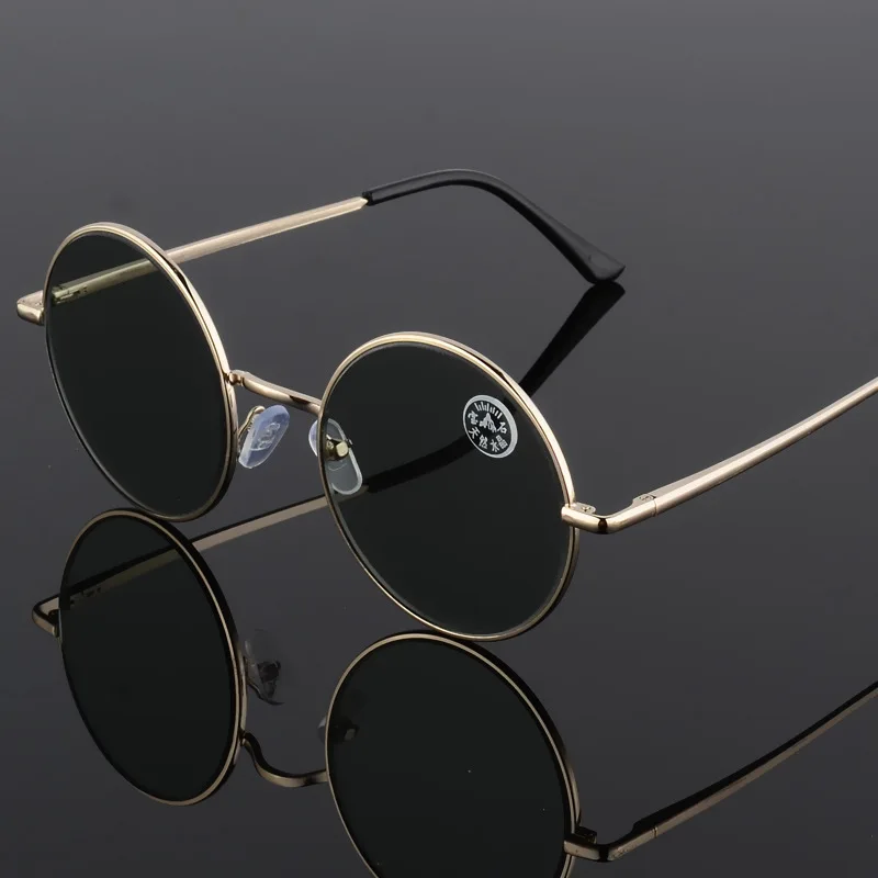 

Очки солнцезащитные Cubojue с диоптриями для мужчин и женщин, стекло для чтения es с круглыми линзами 1,0, 1,5, 2,0, 2,5, с защитой от царапин, коричневые...