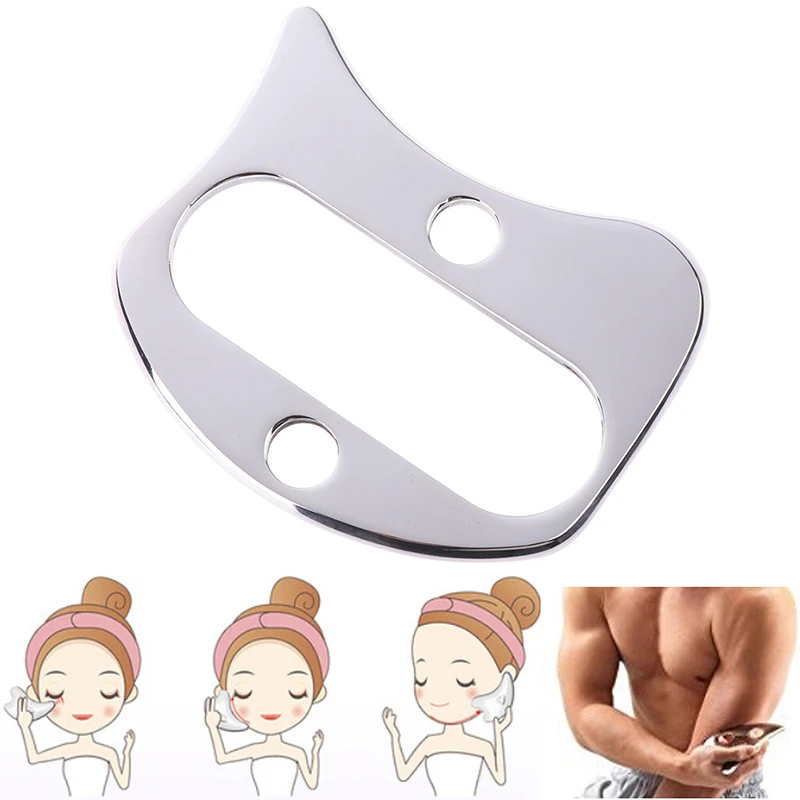 Нержавеющая сталь Gua Sha доска инструмент для массажа тела Guasha доска для иглоукалывания соскабливание гуа-Ша массаж инструмент
