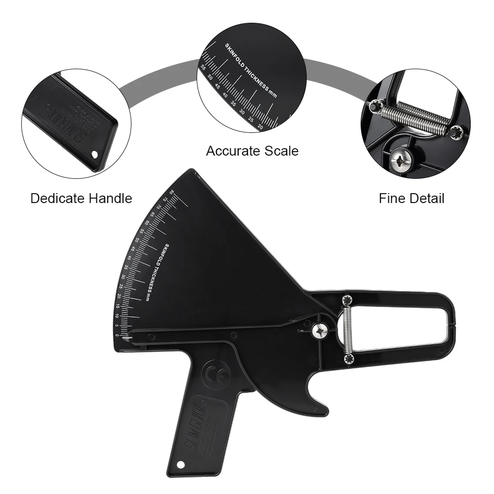 80 мм Skinfold штангенциркуль инструмент для измерения телесного жира персональный