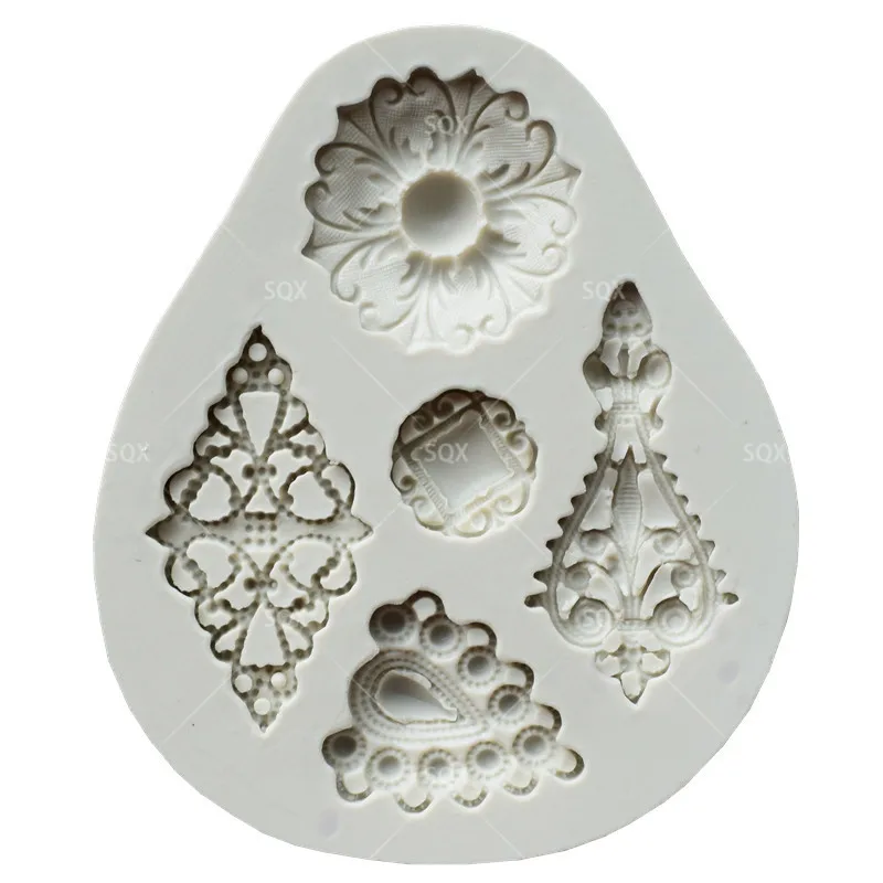 3D ретроювелирные изделия силиконовая форма для помадки в форме алмаза