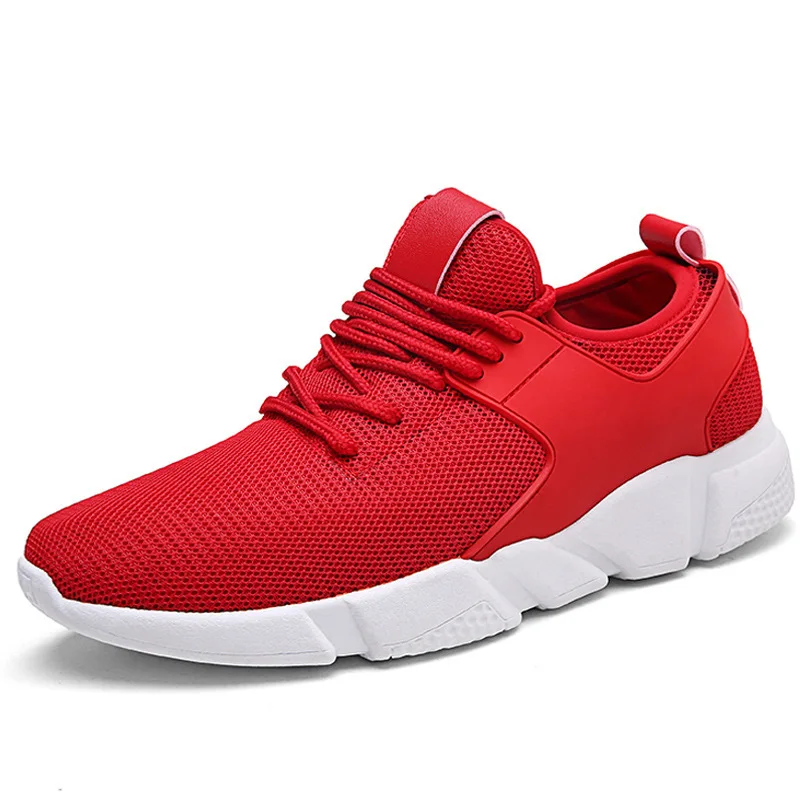 

Breathable Running Shoes For Man Black White Sport Shoes Men Sneakers Zapatos corrientes de verano Red max size chaussure homme