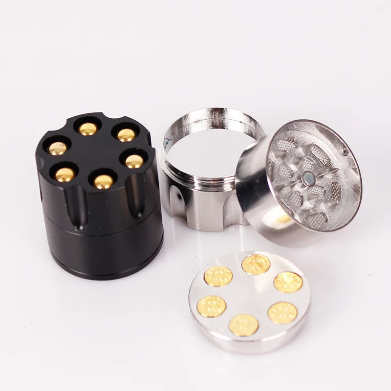 

31*29mm Tobacco Grinder Latest 3 Layers Bullet shape metal material Smoking Herb Grinders Tobacco Pipe cigarette Accessories