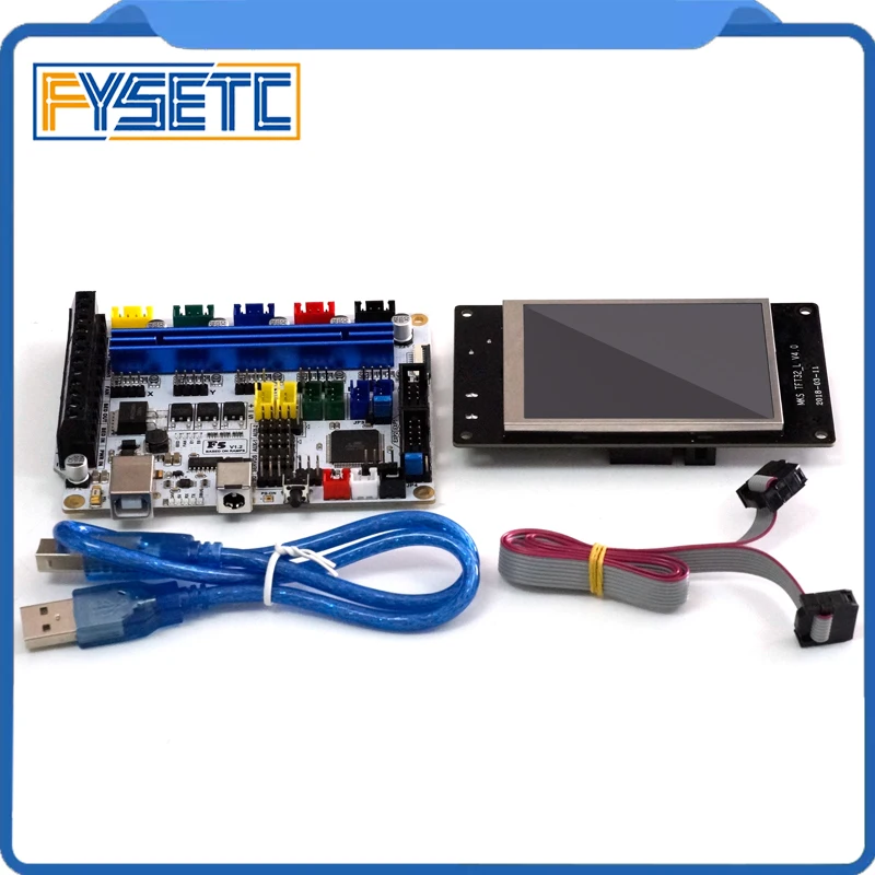 Плата управления F5 V1.1 на базе ATMEGA 2560 сменная база 1 4 и рампы 1.4 плата + ЖК-экран TFT32 3