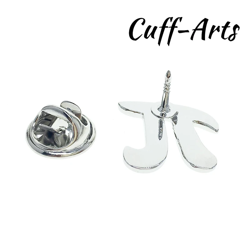 Запонки мужские броши символ ПИ отворот булавка модные вечерние украшения