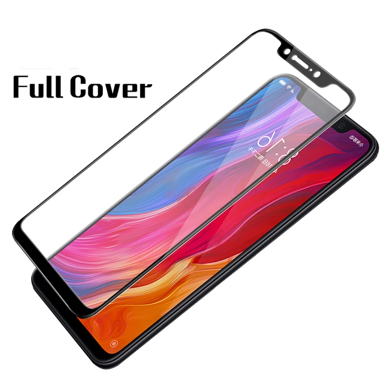 Закаленное стекло для Xiaomi Mi 8 Lite Pocophone F1 A2 mi8 чехол 3D Защитное Xioami Xiomi lite