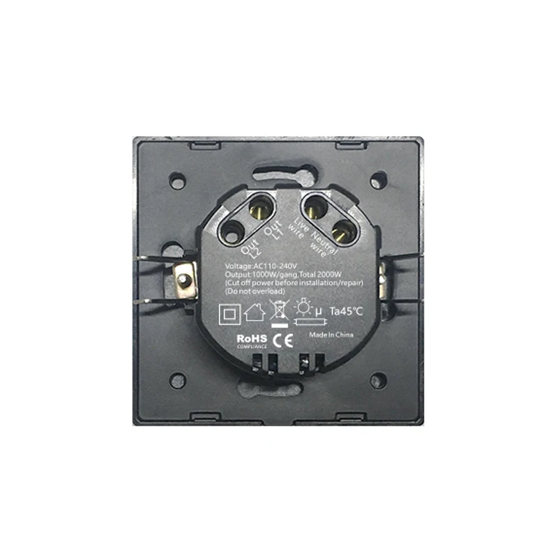 Беспроводной сенсорный выключатель ASEER RF433MHz модель ЕС для умного дома 600 Вт 1