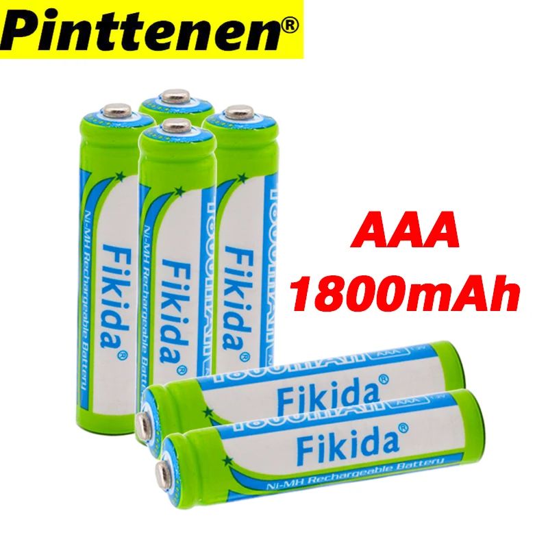 2019/lote AAA batera 1800 mAh recargable Ni MH 1 2 V 3A para relojes ratones computadoras juguetes en|Перезаряжаемые батареи| |