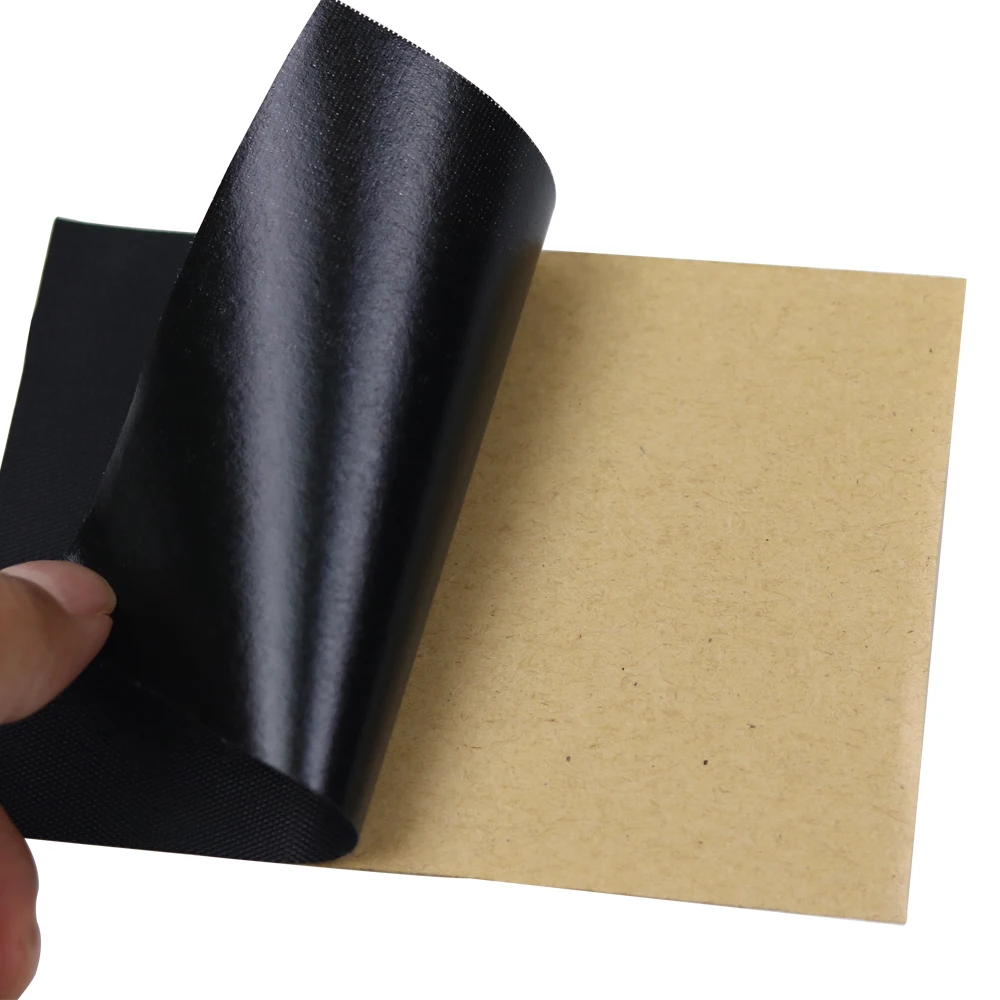 6 шт. черный самоклеющиеся ткань патч водонепроницаемый нейлон Стикеры на ткани