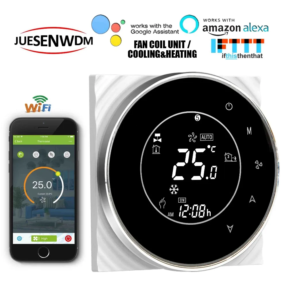 Регулятор температуры термостата с цифровым сенсорным экраном и Wi Fi регулятор