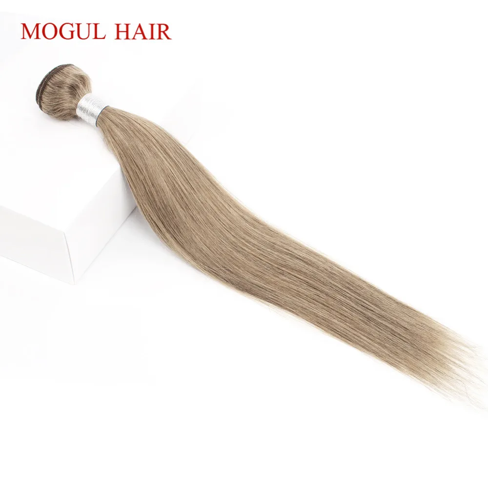 Mogul цвет волос 8 пепел блондинка один кусок индийские прямые волосы Weave Связки