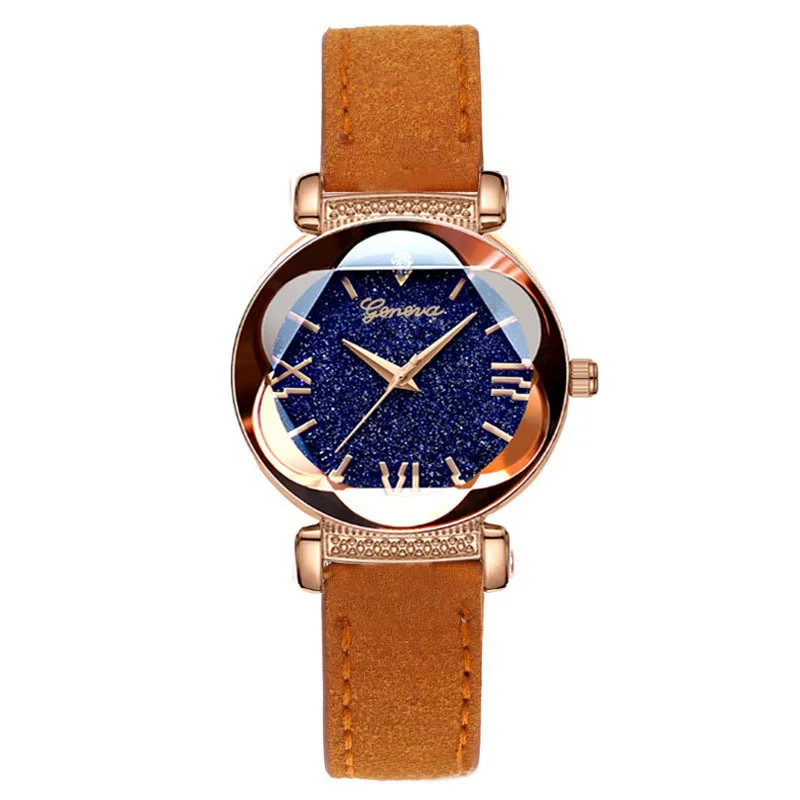 Relogio Feminino 2019 Geneva известный бренд часы Женские Простые аналоговые кварцевые