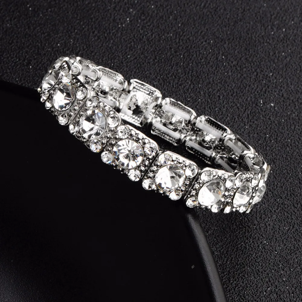 SLBRIDAL трендовые очаровательные Стрейчевые Кристаллы Стразы Модные женские