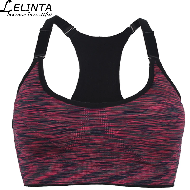 LELINTA женский топ спортивный бюстгальтер синий/зеленый/красный/фиолетовый/серый