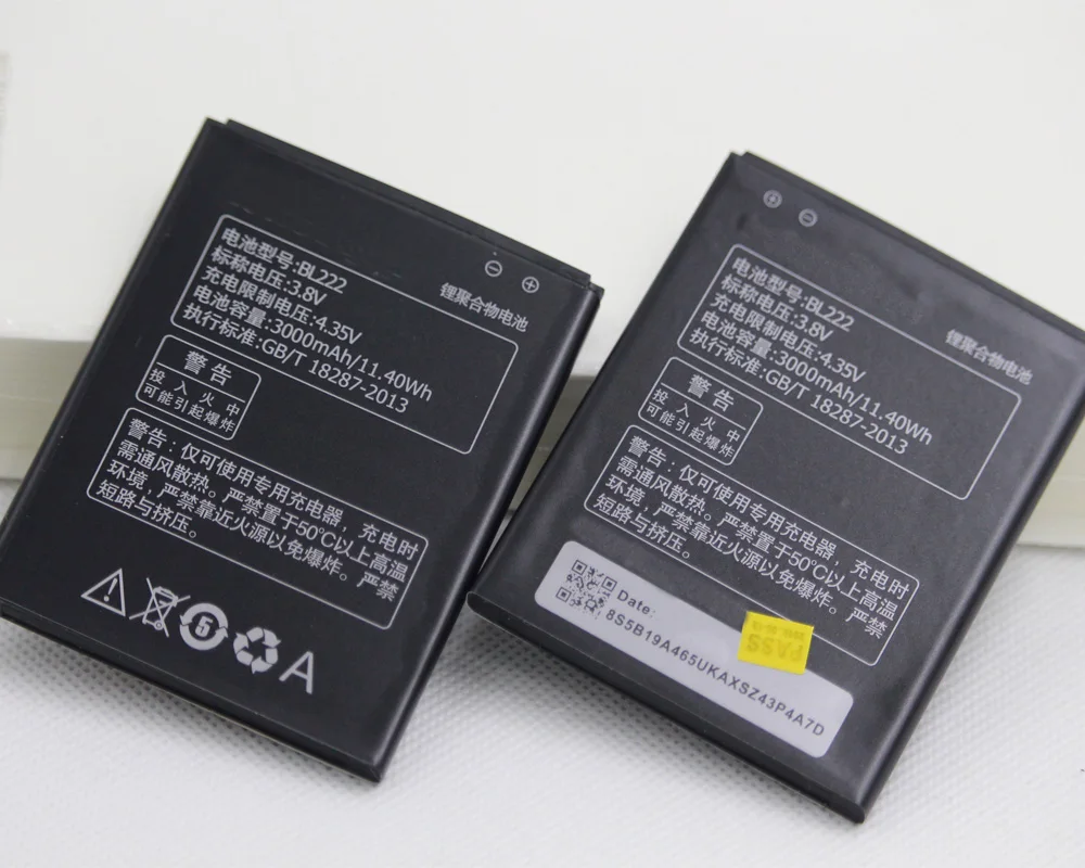 ISUNOO 10 шт./лот BL222 мобильный аккумулятор для Lenovo BL 222 S660 S668T S 660 668T 3000 мАч 3 8 в