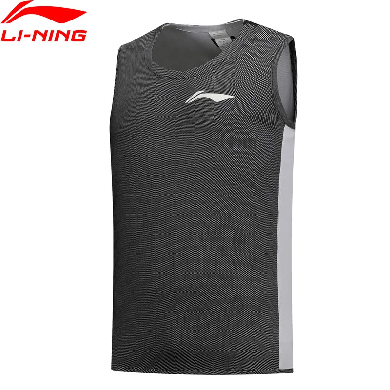 Мужская двусторонняя баскетбольная майка Li-Ning 100% полиэстер футболка без рукавов