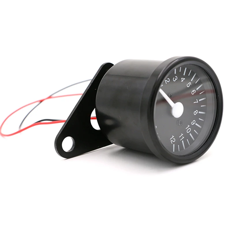 Retro Black 12000rpm Speedometer Odometer Tachometer for Motorcycle Refit Vintage Scooter Motor Instrument with LED Backlight | Автомобили