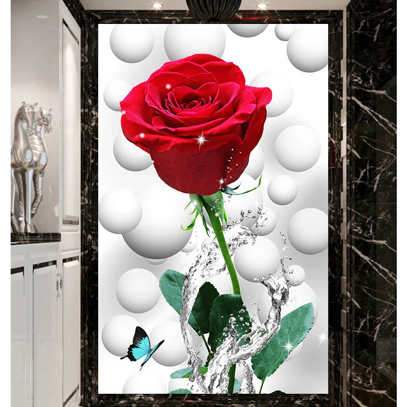 DIY 5D Sale Diamond Embroidery Mosaic Rose Love Full Painting Cross Stitch 3D Decoration | Дом и сад