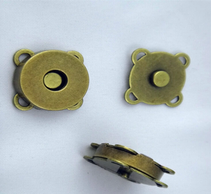 

15 set/lot 18mm Bronze magnet button for bags magnetics buttons Clasp Metal button magnetic buttons for Bags DIY Craft