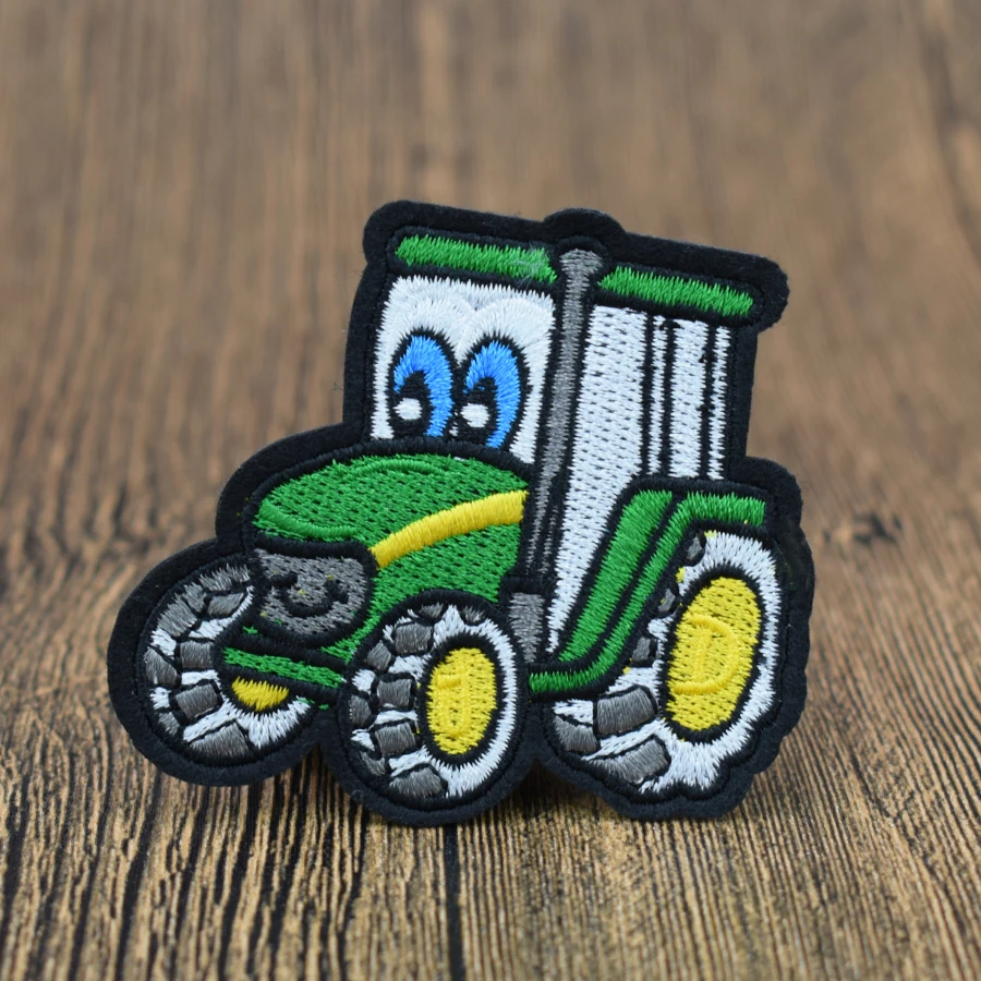 5 шт. Тракторные нашивки Значки для одежды вышитые патчи приклеивания утюгом