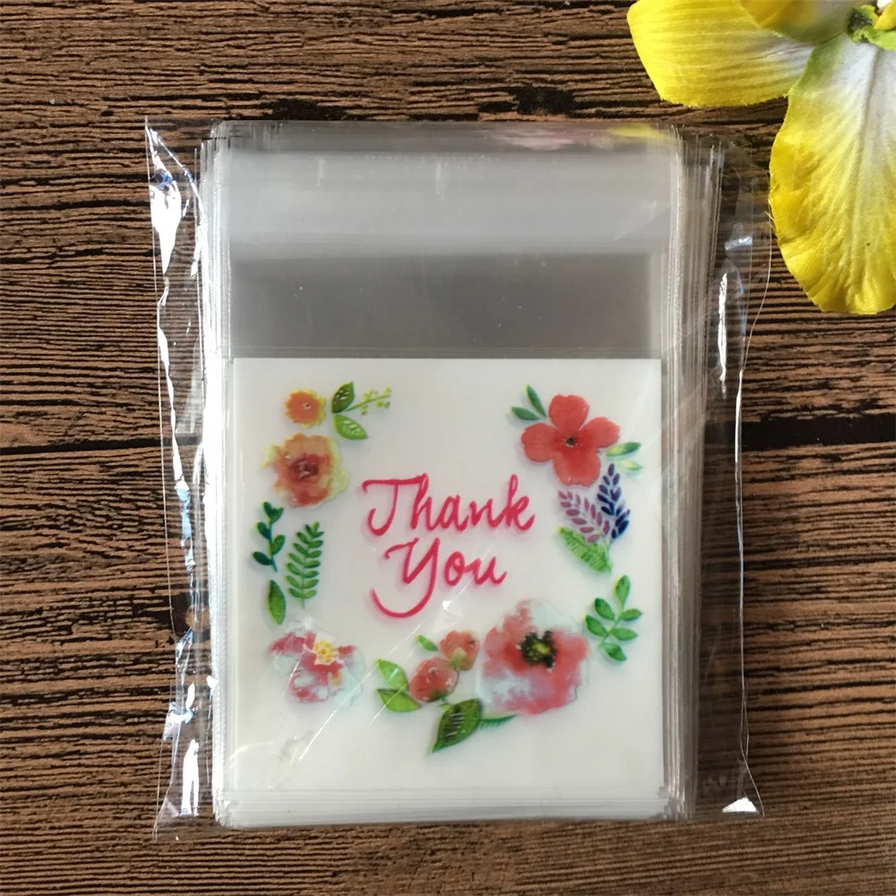 50/100Pcs 7*7cm Heart Tower Animals Candy Cookie Plastic Bags Wedding Gifts Pouch Bag Packaging Birthday Party Favors | Дом и сад
