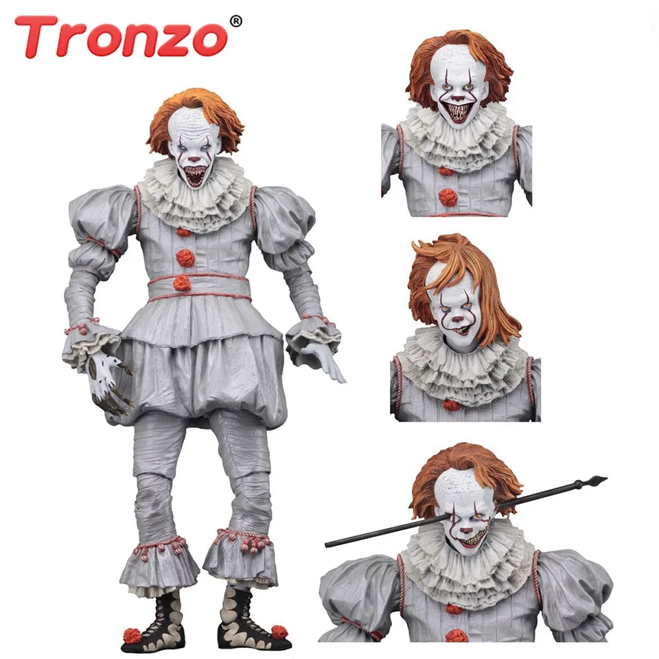 Tronzo Новый NECA IT Pennywise 2017 подвижная фигурка из ПВХ модель фильм ужасов
