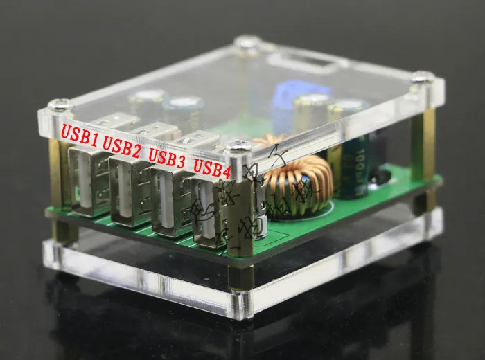 4 USB модуль зарядного устройства постоянного тока 9 в 12 В 24 36 48 60 5 А понижающий с