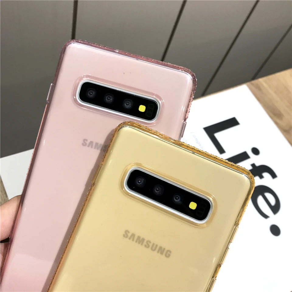 S10E Алмазный чехол для Samgung J7 Pro J5 J3 A3 A5 A7 2017 J4 J6 J8 A6 A8 2018 S10 Plus S9 S8 Note 9 Блестящий