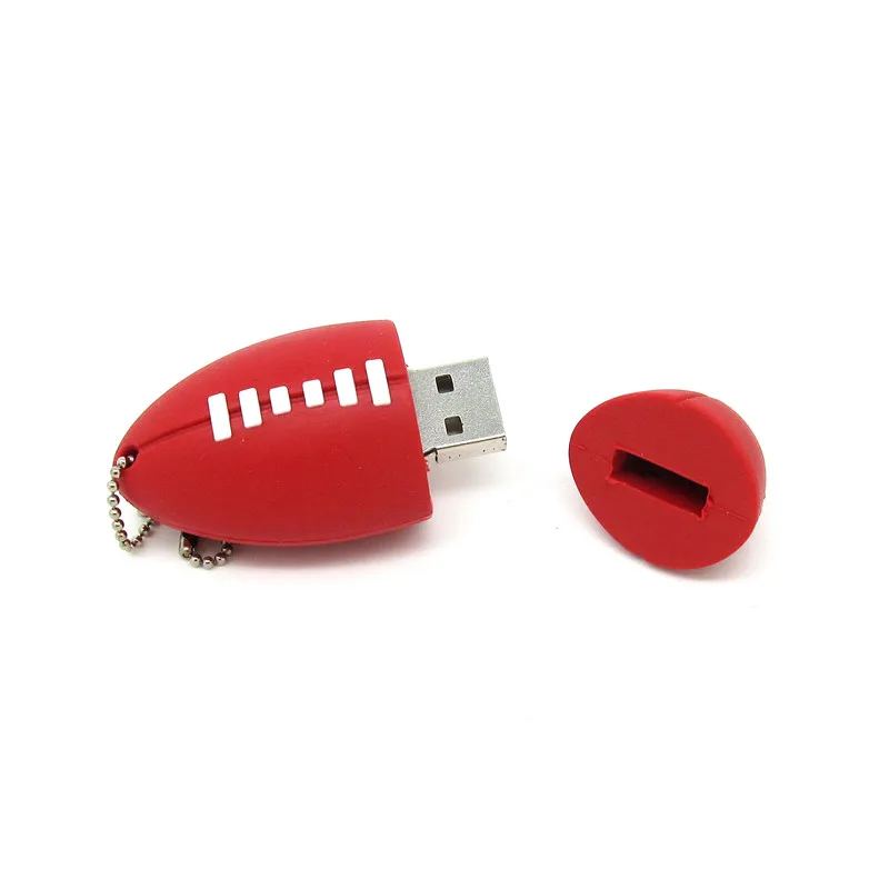 Красный мягкий футбол модель Ручка drive personalizado спортивный мяч usb флеш накопитель u