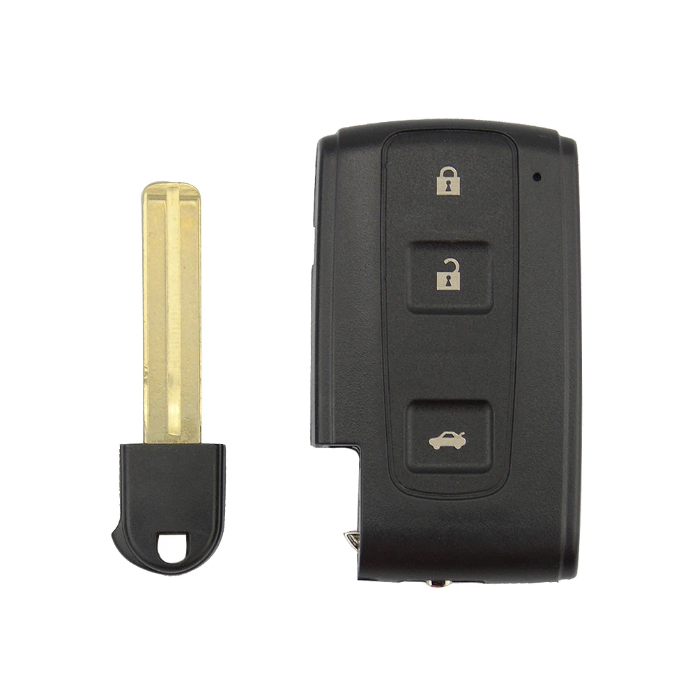 OkeyTech 2/2 + 1 Кнопка смарт ключ оболочка Брелок чехол для Toyota Prius Corolla Chr Yaris Rav4 Auris с