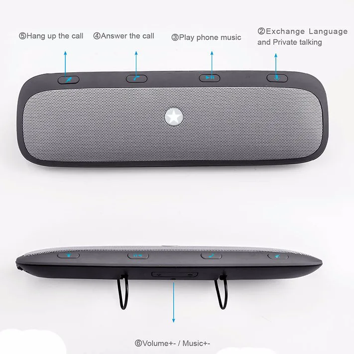 10 м беспроводной Bluetooth гарнитура автомобильный комплект динамик аудио