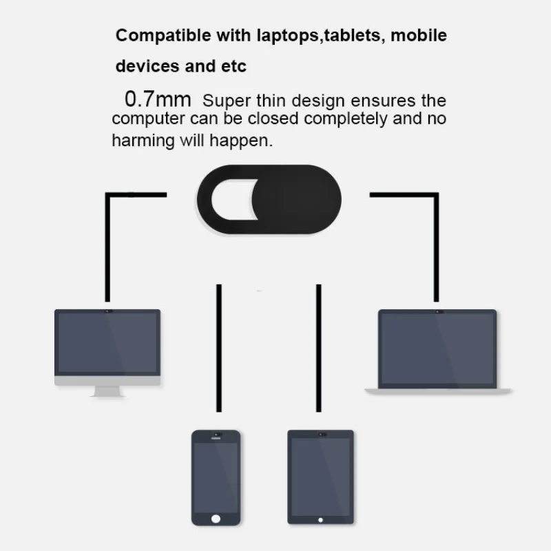 Веб-камера затвора Магнитный слайдер ультра тонкий слайд веб-Чехлы для камеры